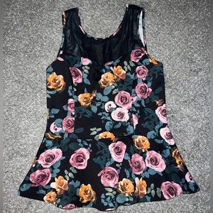 Forever 21 Floral Business Casual Top